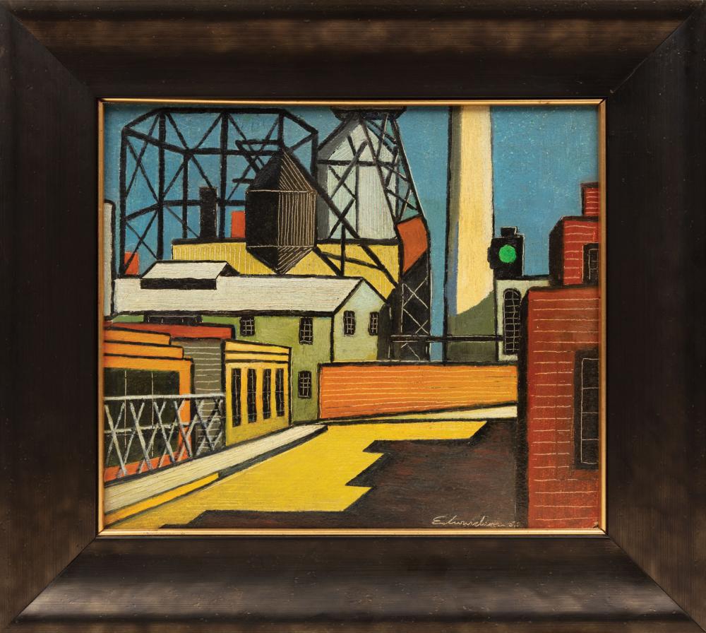 Appraisal: Laurence Larry Christie Edwardson American Massachusetts - Gas Works -