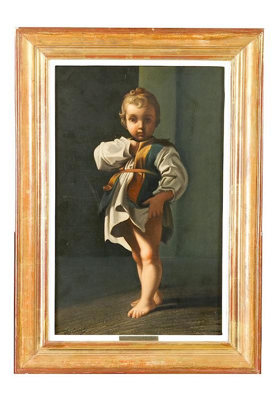 Appraisal: Vicenzo Ciappa - Vicenzo Ciappa - standing young boy oil