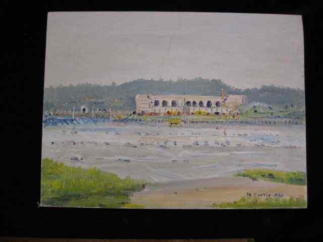 Appraisal: Henry Curtis Ahl ''Fort Pophaue Maine'' '' x '' unframed