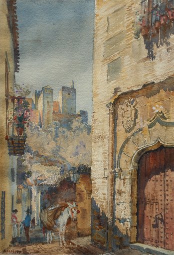 Appraisal: APPERLEY George Owen Wynne British - ''Granada Calle de Zafra''