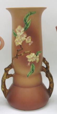 Appraisal: AMERICAN ROSEVILLE ART POTTERY VASE - H in the Apple