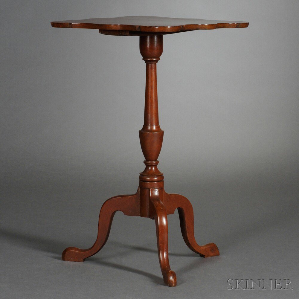 Appraisal: Federal Cherry Candlestand Connecticut River Valley late th century the