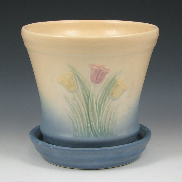 Appraisal: Hull Tulip - - Flower Pot - Mint Tulip flower