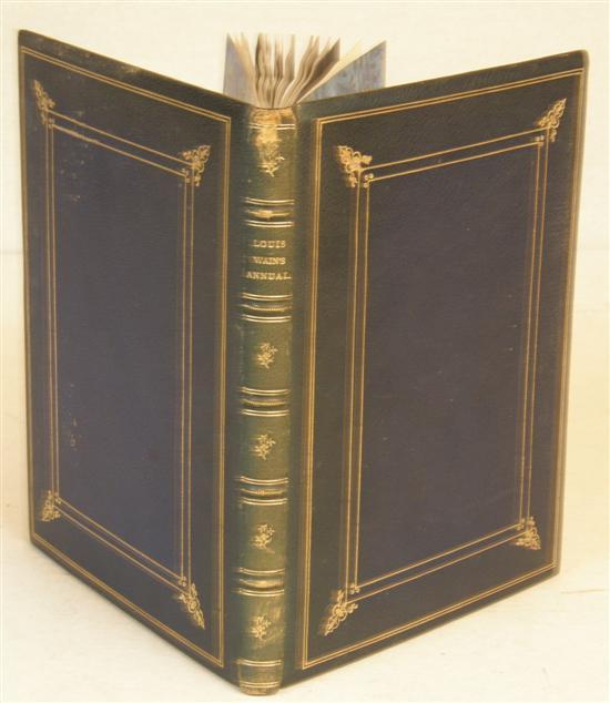 Appraisal: Twentieth century leather and gilt bound volume of Louis Wain's