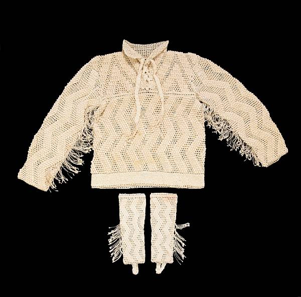 Appraisal: Property from an old New Mexico family collection Crocheted with