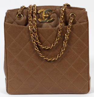 Appraisal: CHANEL CAVIAR LEATHER QUILTED MAUVE BAG CHANEL CAVIAR LEATHER QUILTED