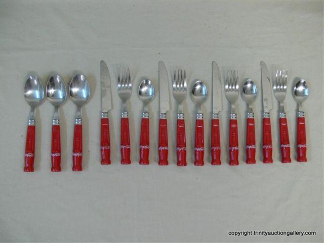 Appraisal: Coca-Cola Place Setting Flatware Set - with two soup serving