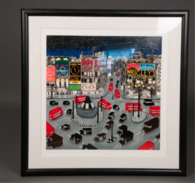 Appraisal: Serigraph Square Frame Square