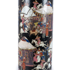 Appraisal: A Chinese Porcelain Umbrella Stand th Century Height inches