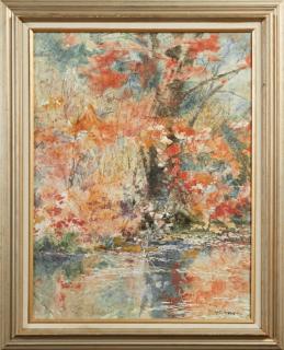 Appraisal: Henrietta C Joseph Louisiana Red Swamp Scene Henrietta C Joseph