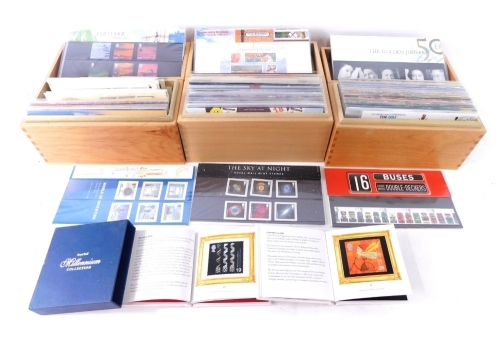 Appraisal: Various stamps Royal Mail Millennium collection and three boxes of