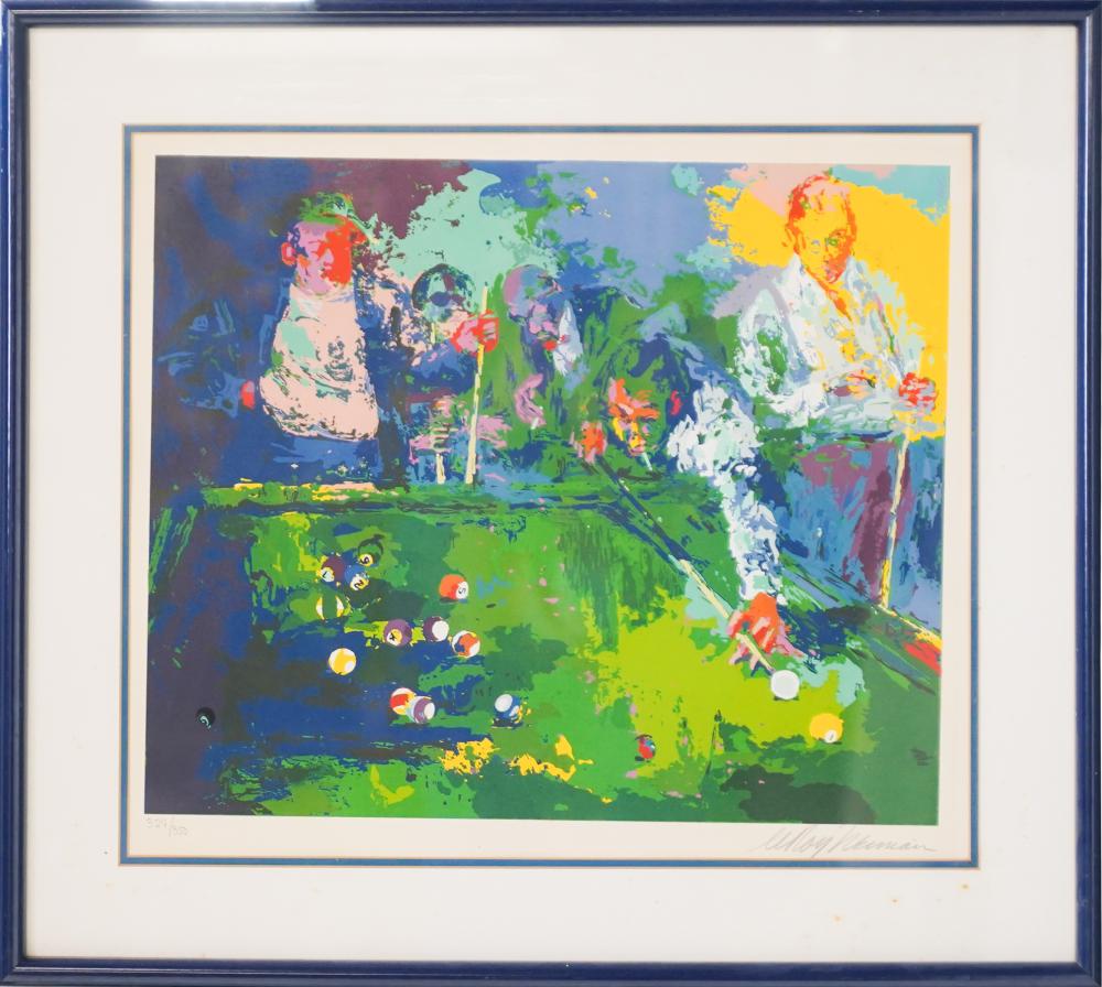 Appraisal: LEROY NEIMAN - BILLIARD PLAYERSserigraph pencil-signed lower right numbered lower