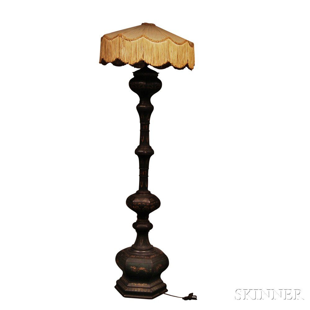 Appraisal: Asian Export Champleve Floor Lamp th century ht in Estimate