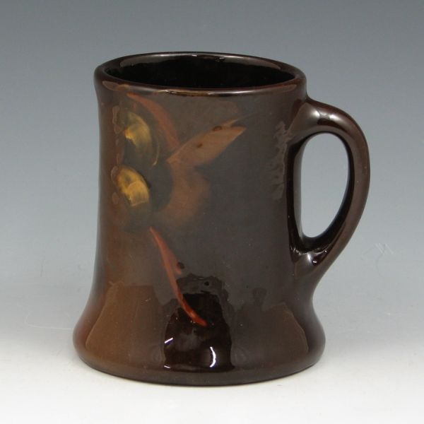 Appraisal: Roseville Rozane standard glaze mug with fruit decoration Marked Rozane