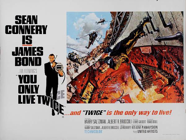 Appraisal: You Only Live Twice United Artists British quad condition B