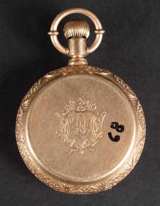 Appraisal: Appleton Tracy Co K yellow gold hunting-case pocket watch hand