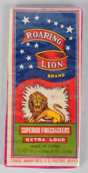 Appraisal: Roaring Lion -Pack Firecrackers Class Condition Near Mint Size -