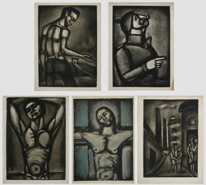 Appraisal: Georges Roualt - Five Untitled Prints Lithographs one signed in