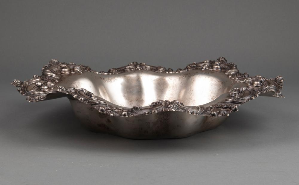 Appraisal: American Rococo Revival Sterling Silver Center Bowl Frank Smith Gardner