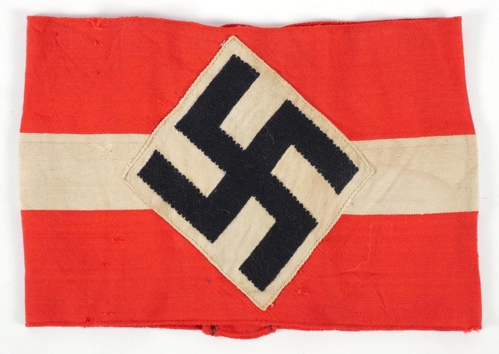 Appraisal: Authentic Hitlerjugend Hitler Youth armband about - wide One of