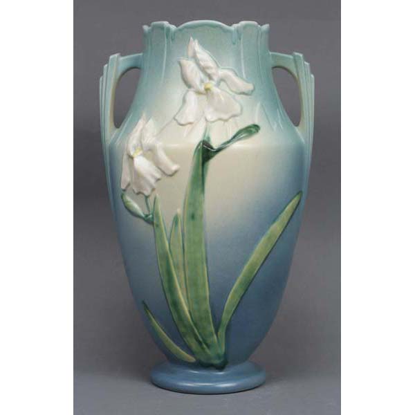 Appraisal: Roseville Iris Blue Vase