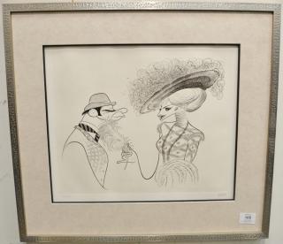 Appraisal: Al Hirschfeld - etching of Hello Dolly - Barbara Streisand