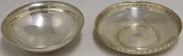 Appraisal: LOT OF TWO EARLY TH CENTURY TIFFANY STERLINGSILVER BOWLS ONE