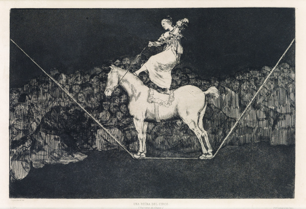 Appraisal: FRANCISCO JOS DE GOYA Bailando en una Cuerda Floja Etching