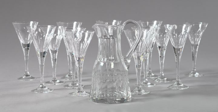 Appraisal: Fifteen-Piece Collection of European Glassware consisting of a good set