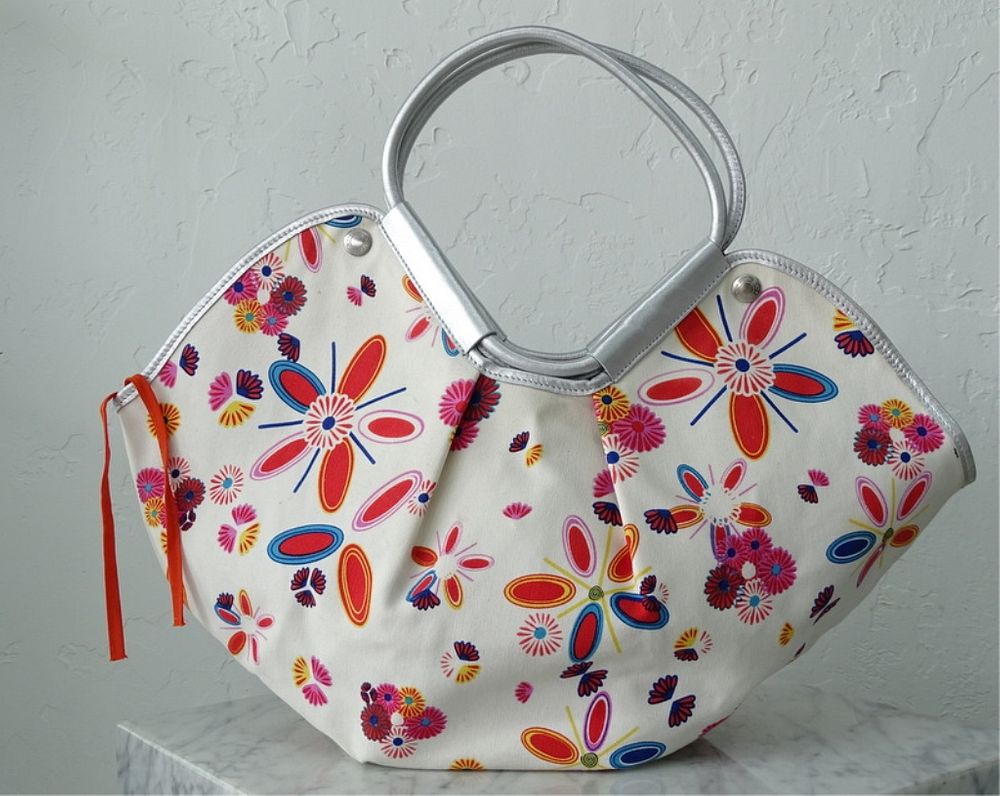 Appraisal: Jimmy Choo Flower Handbag Tote purse Jimmy Choo Flower Handbag