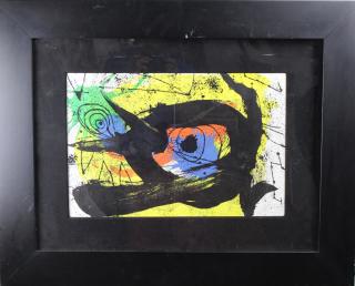 Appraisal: Joan Miro - Colored Lithograph Signed lower right Numbered Sight