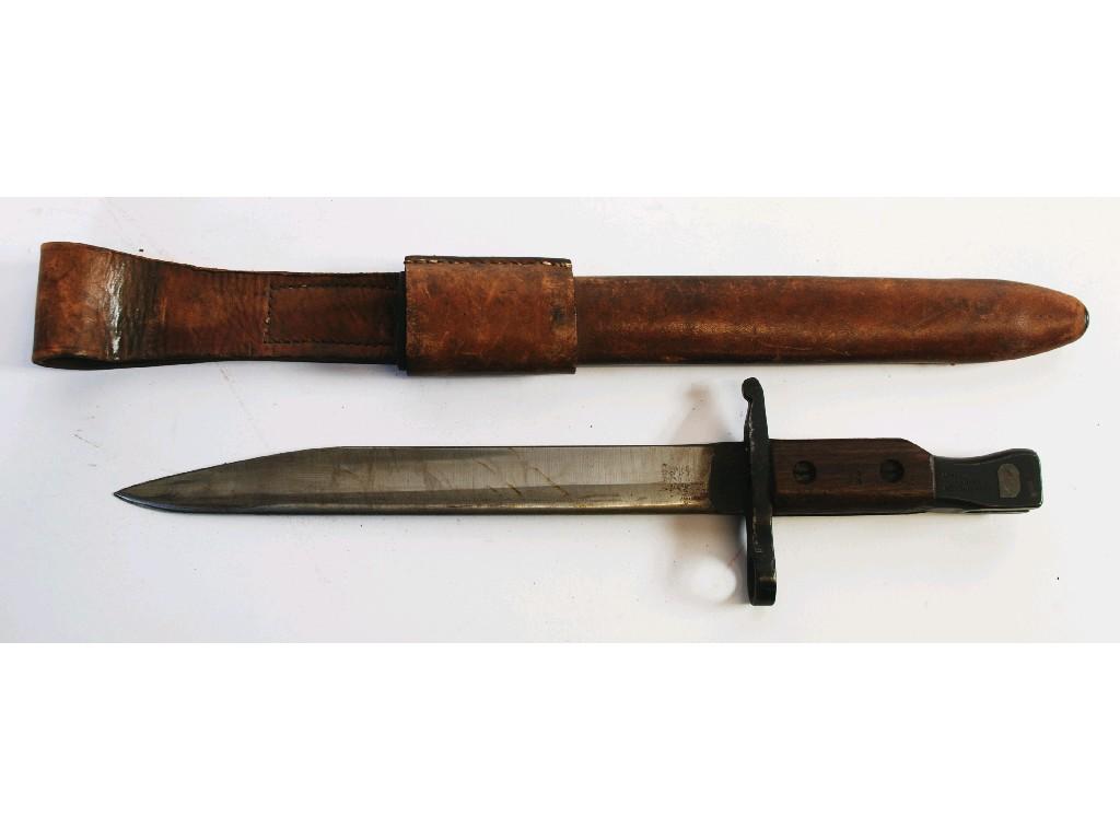 Appraisal: CANADIAN ROSS MK BAYONET stamped at finial 'Ross Rifle Co