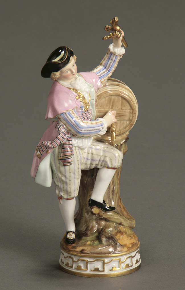 Appraisal: Meissen Figure of a Vintner Late th-Early th Century The