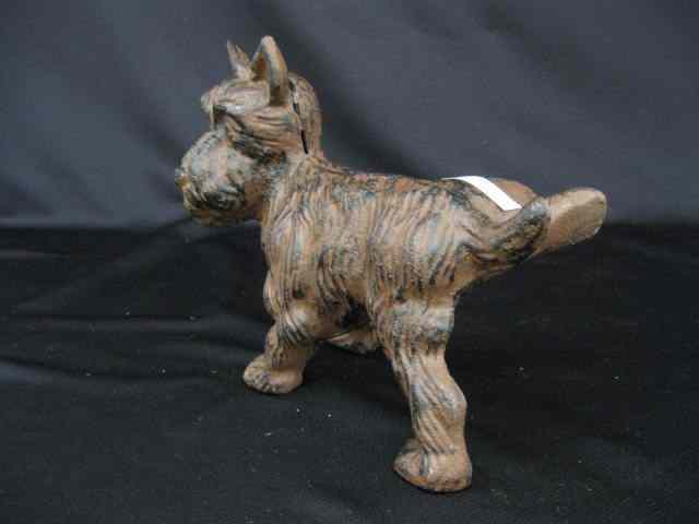 Appraisal: Figural Cast Iron Doorstop dog lifting his leg ''