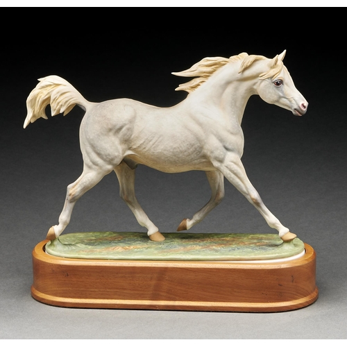 Appraisal: A Royal Worcester equestrian model of an Arab Stallion designed