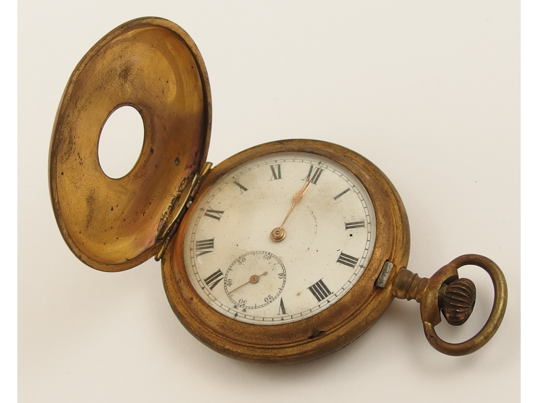 Appraisal: A gold plated pocket watch