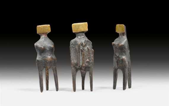 Appraisal: CHADWICK LYNN London - Stroud Gloucestershire Three Watchers Bronze with