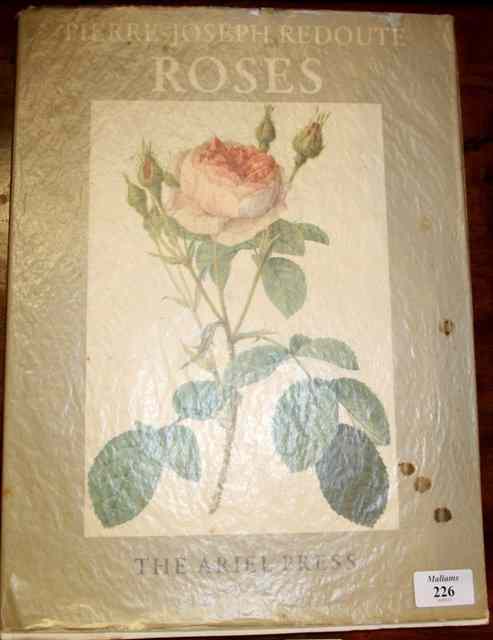 Appraisal: THE ARIEL PRESS PUBS - Pierre-Joseph Redoute 'Roses' third impression