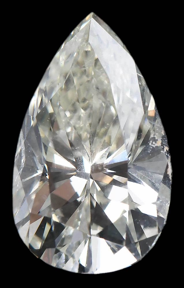 Appraisal: ct Diamond pear cut diamond estimated weight cts P-R SI