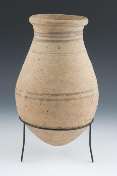 Appraisal: Egyptian XII Dynasty Earthenware Jar ca B C ovoid form