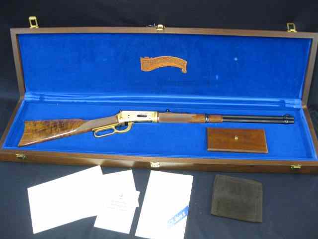 Appraisal: Winchester Model Rifle limited edition hand engraved and gold plated