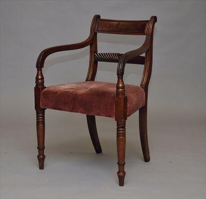 Appraisal: Regency-Style Mahogany Armchair