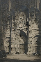 Appraisal: Albany E Howarth English - Etching of Rouen Cathedral circa