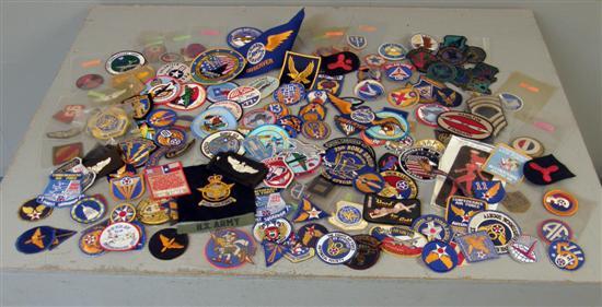 Appraisal: Collection of World War II and later cloth badges PROVENANCE