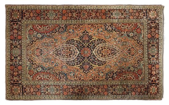 Appraisal: Sale Lot A Mohtashem Kashan Rug circa fine wool on