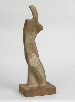 Appraisal: Edris Edith Aline Eckhardt American - Untitled ceramic figure of