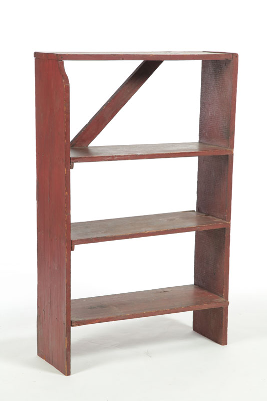 Appraisal: SET OF SHELVES American th century pine Four shelves with