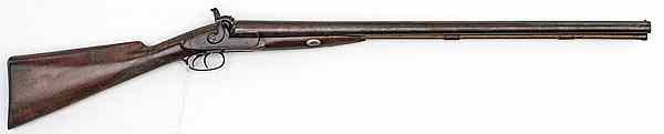 Appraisal: Percussion Double-Barrel Shotgun by Wm Moore Co gauge round barrels