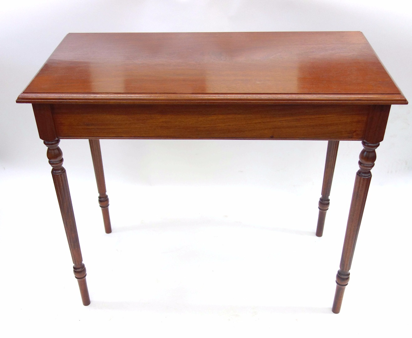 Appraisal: A Regency style mahogany side table late th century the