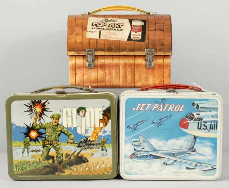 Appraisal: Lot of Metal Lunchboxes Description Includes a G I Joe